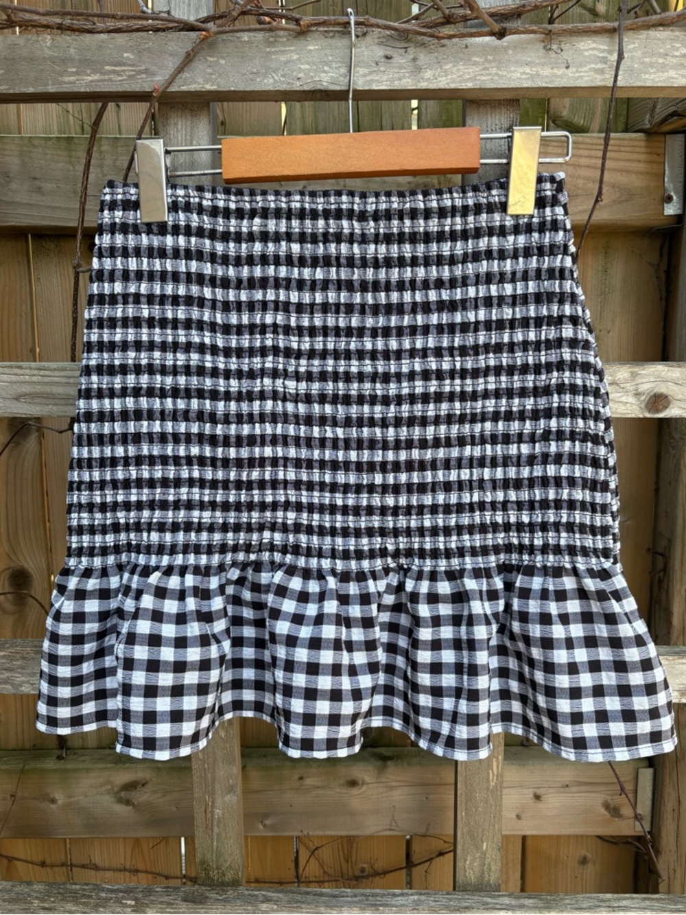 Vintage Gingham Mini Skirt